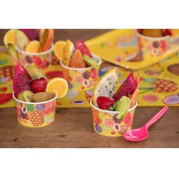 10 Ramequins en Carton - Cocktail Tropical