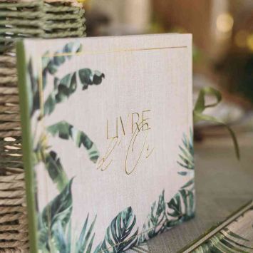 Livre d'or de 68 pages - 22 x 19 cm - Collection Coco Palm