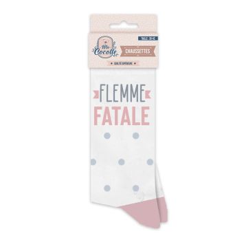 Une paire de chaussette pour "Flemme fatale" | jourdefete.com
