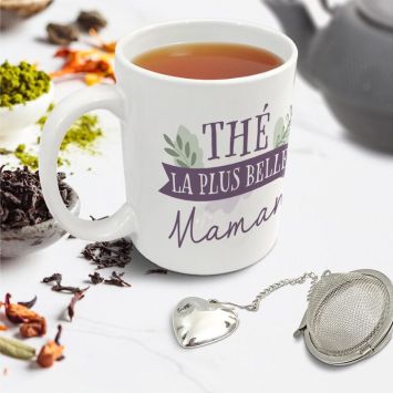 Coffret Cadeau Mug et Boule à thé - Thé la plus belle maman