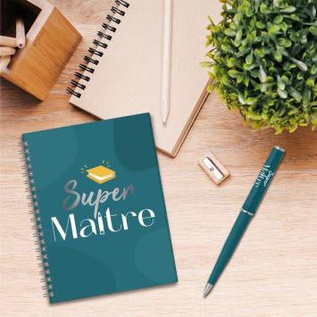 Coffret Carnet de Notes et Stylo - Super Maître