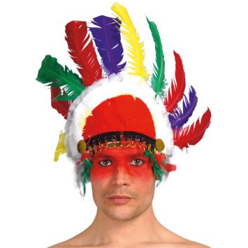 Coiffe d'Indien Multicolore Sitting Bull