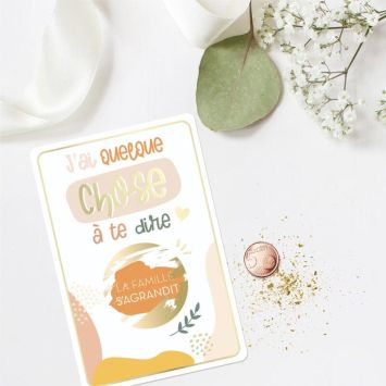 Carte à gratter Annonce - La famille s'agrandit - Collection Annonce de Grossesse