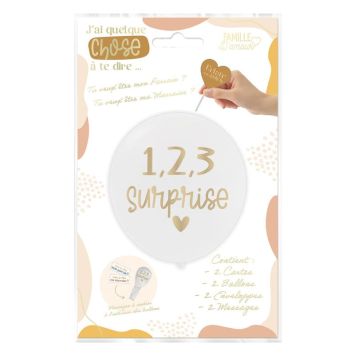 Deux beaux ballons qui vont faire une demande de parrain / marraine à vos proches | jourdefete.com