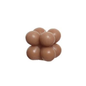 Bougie à bulles de cire avec durée de 10 heures - 6,3 cm - Couleur au choix