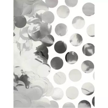 Sachet de confettis de scène argentés en métal ignifuge - 50 g | jourdefete.com