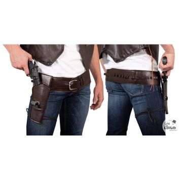 Étui de cow-boy marron pour déguisement | jourdefete.com