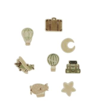 50 décorations en papier à parsemer - Collection Dans les Nuages