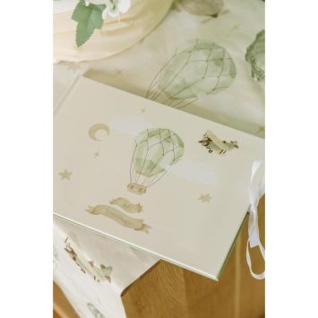 Livre d'or de 40 pages "1er Anniversaire" en carton - 23,5 x 16 cm - Collection Dans les Nuages