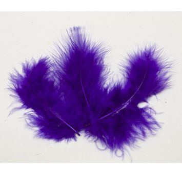 20 Plumes Décoratives - Violet