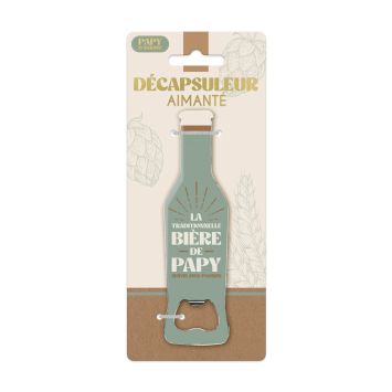 Décapsuleur aimanté - La traditionnelle bière de Papy - Collection Papy d'Amour