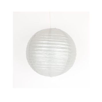 Lanterne Japonaise en Papier Argent - 35 cm