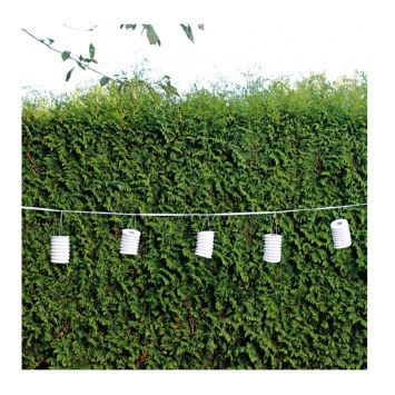Guirlande de 8 Lanternes Blanches 