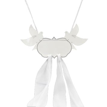 Décoration de chaise pour Mariage - Colombes Blanches | jourdefete.com