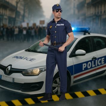 Déguisement d'Agent de Police pour homme - Taille au choix