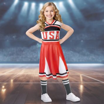 Déguisement de Cheerleader pour fille - Taille au choix