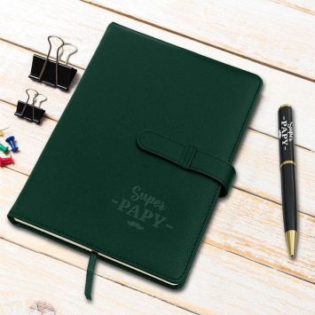 Coffret Carnet de Notes et Stylo - Super Papy - Collection Mon Papy