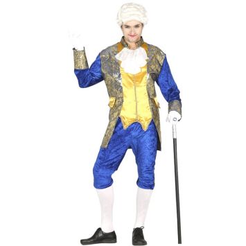 Déguisement de Marquis Bleu pour homme - Taille au choix