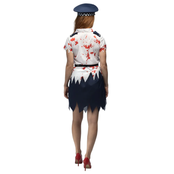 Déguisement de Policière Zombie pour femme - Taille au choix