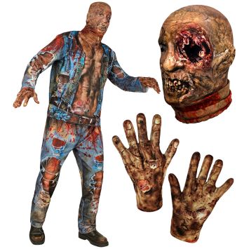 Déguisement de Zombie pour homme - Fast Costume - Taille au choix