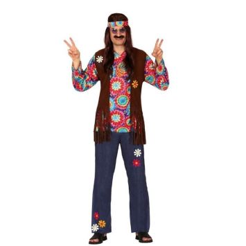 Déguisement d'Hippie Jeans pour homme - Taille au choix
