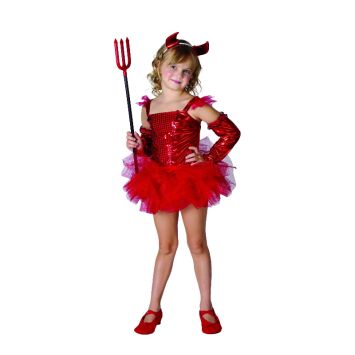 Déguisement fille diablesse en tutu - Taille au choix