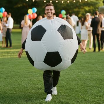 Déguisement gonflable de Ballon de Foot pour adulte - Taille unique