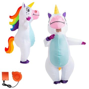 Déguisement gonflable de Licorne XXL pour adulte - Taille unique