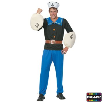 Déguisement Popeye le Matelot Musclé - Dreamiz ®