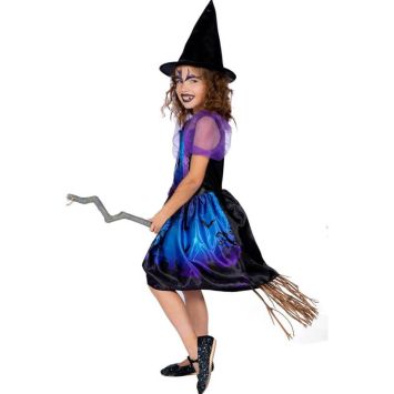 Déguisement Robe de Sorcière Chauves-Souris pour Fille - Taille au Choix