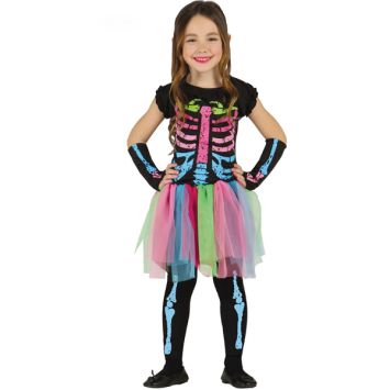 Déguisement squelette tutu fille Halloween