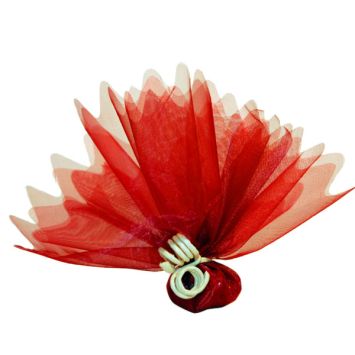 Tulle "Cristal" x10 - Rouge