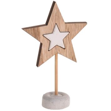 Marque Place - Noël - Bois - Etoile
