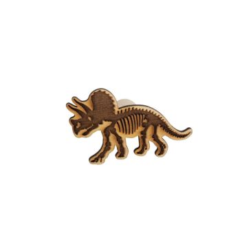 Tampon en bois forme de dinosaure - Collection Dinosaure Kraft