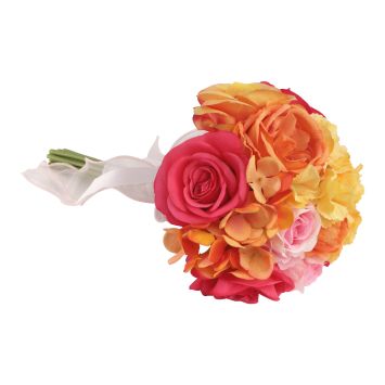 Bouquet de fleurs artificielles en polyester - Bloom - 20 x 32 cm