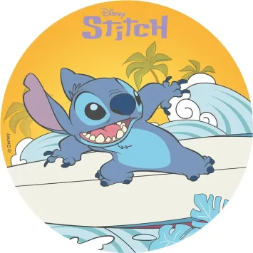 Disque d'azyme pour gâteau d'anniversaire - Diamètre 20 cm - Stitch™