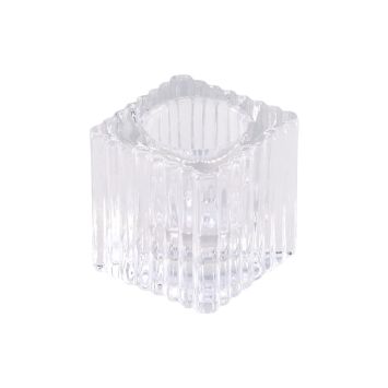 Un superbe bougeoir carré pour mettre des bougies sur votre table | jourdefete.com
