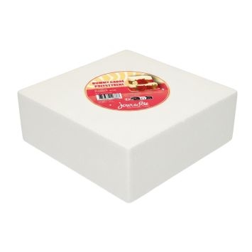 Dummy carré polystyrène 30x30 cm pour pièces montées factices | jourdefete.com
