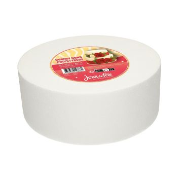 Cake Dummy rond en polystyrène - 25 x 10 cm