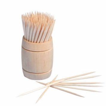 200 Cure-Dents Ecoresponsables dans Distributeur en Bois