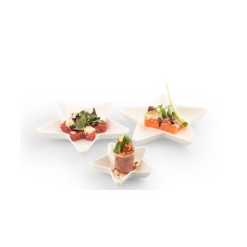 20 Coupelles en Canne à Sucre - Etoile - 8,5 cm