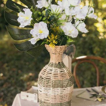 Vase en corde - Eden - 15 x 36 cm