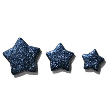 Boîte d'étoiles et cheveux d'ange bleu turquoise