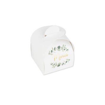 10 Contenants en Carton "Merci" - Collection Eucalyptus | jourdefete.com