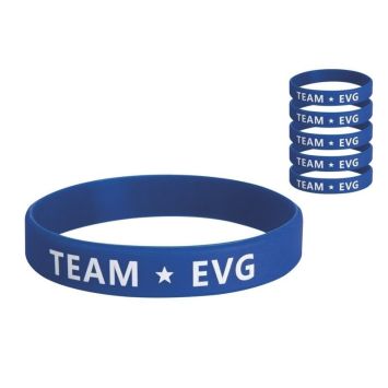 6 bracelets bleus - Team EVG
