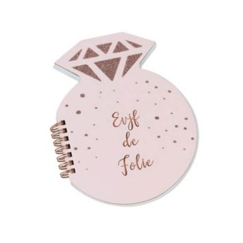 Carnet Diamant - EVJF de Folie - Rose Gold | jourdefete.com