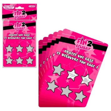 6 Cartes à Gratter - Enterrement de Vie de Jeune Fille | jourdefete.com