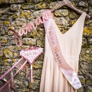 5 Écharpes de Miss - EVJF de Folie - Rose Gold