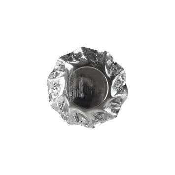 Coupelles vagues x10 - Argent brillant