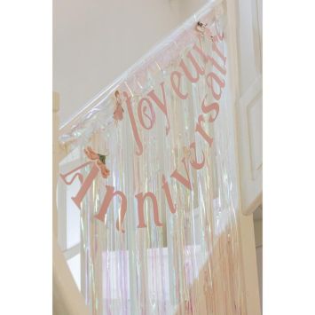 Guirlande de lettres "Joyeux Anniversaire" en papier - 2 m - Collection Fairy World